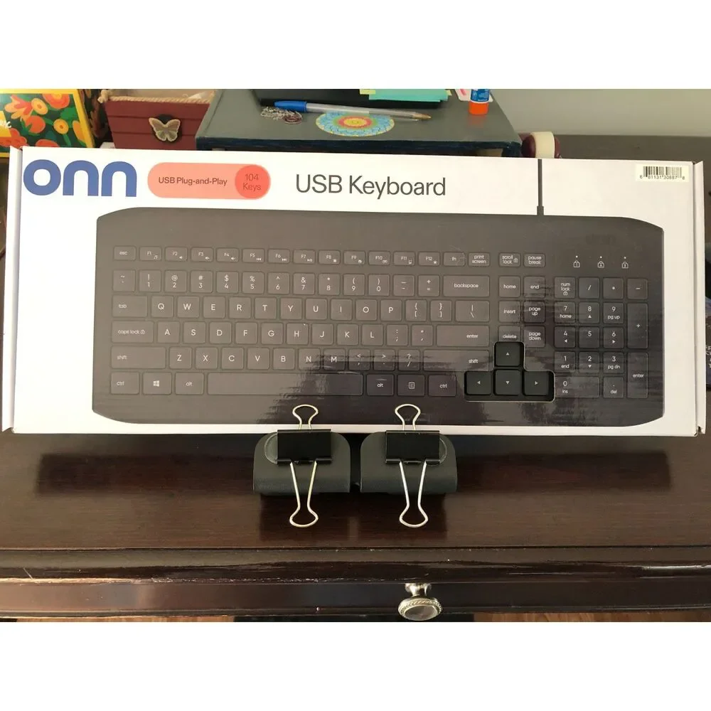 ONN Full-Size USB plug-in Keyboard.  Brand New in original packaging.